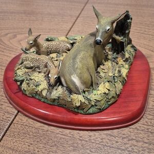 Beautiful Danbury Mint Spring Retreat Deer Figurine